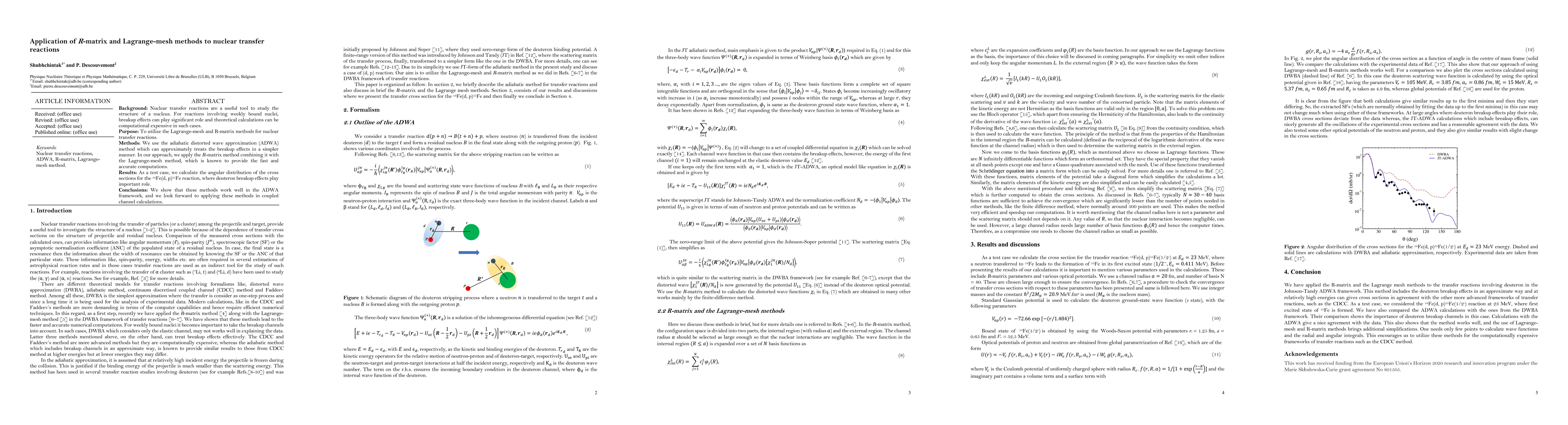 Thumbnail for Application of R-matrix and Lagrange-mesh methods to nuclear transfer
  reactions