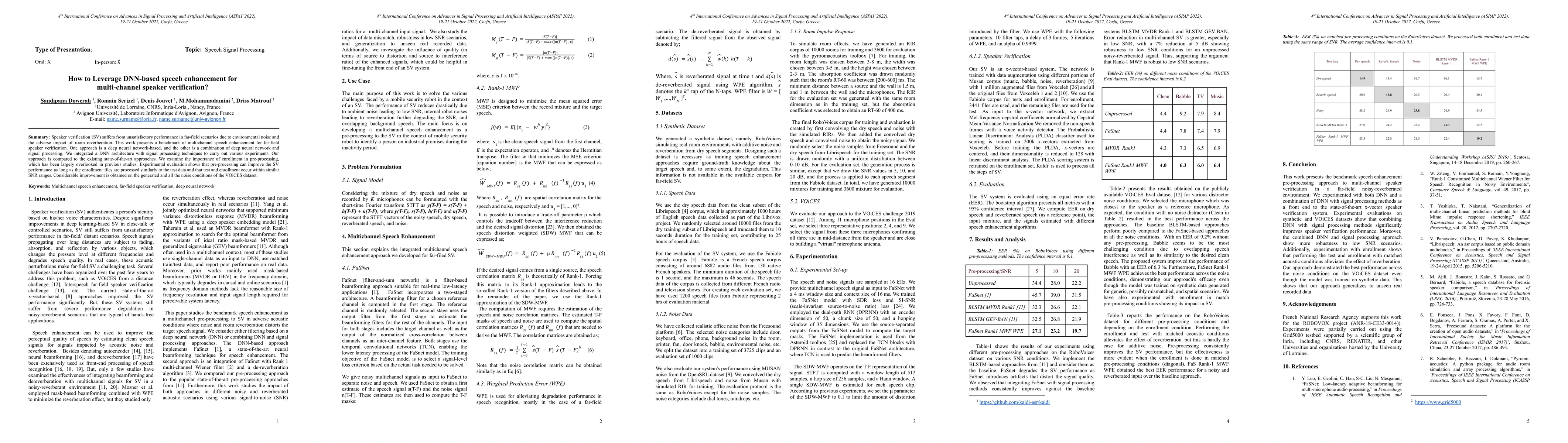 Thumbnail for How to Leverage DNN-based speech enhancement for multi-channel speaker
  verification?