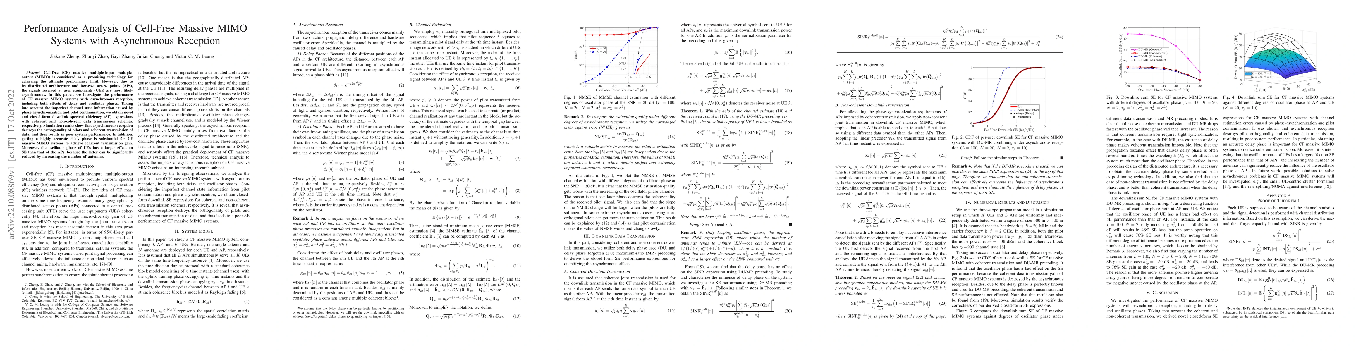 Thumbnail for Performance Analysis of Cell-Free Massive MIMO Systems with Asynchronous
  Reception