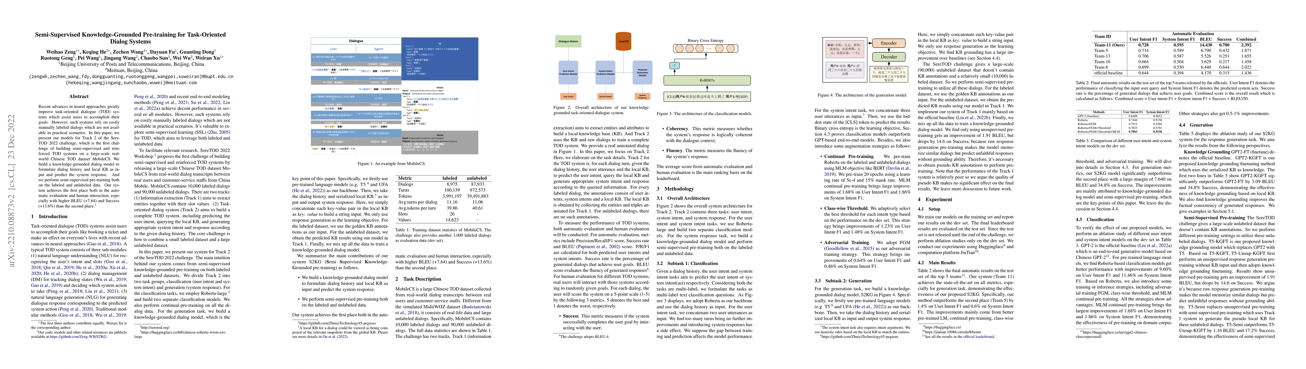 Thumbnail for Semi-Supervised Knowledge-Grounded Pre-training for Task-Oriented Dialog
  Systems