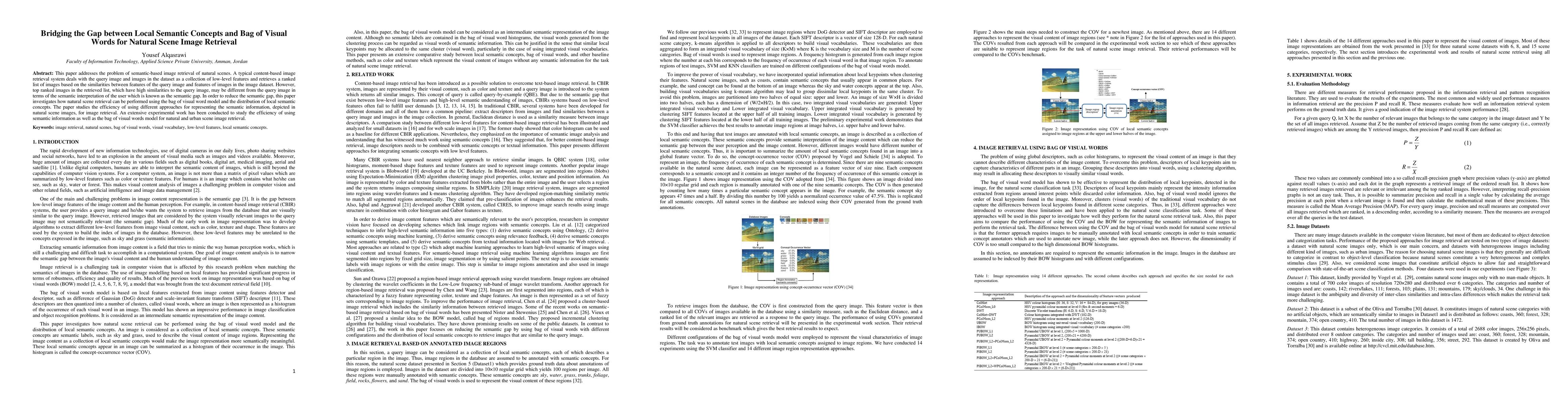 Thumbnail for Bridging the Gap between Local Semantic Concepts and Bag of Visual Words
  for Natural Scene Image Retrieval