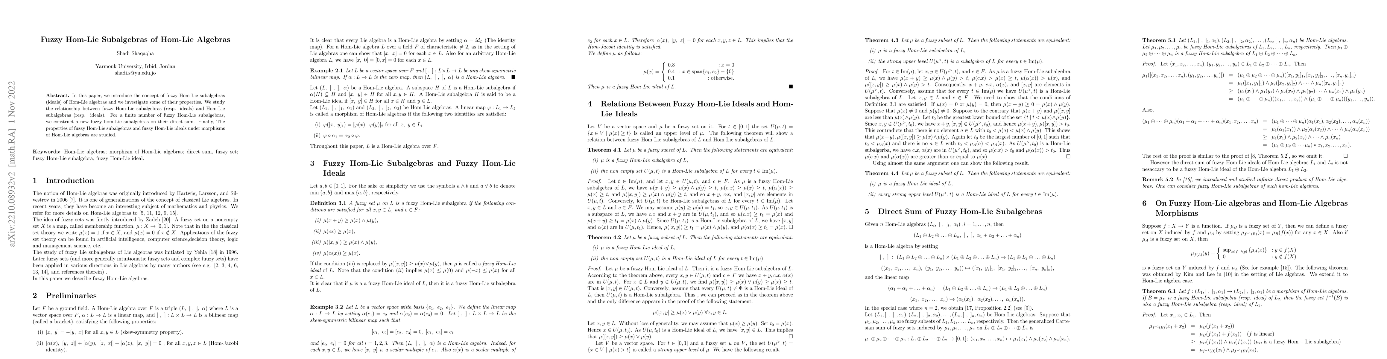 Thumbnail for Fuzzy Hom-Lie Ideals of Hom-Lie Algebras