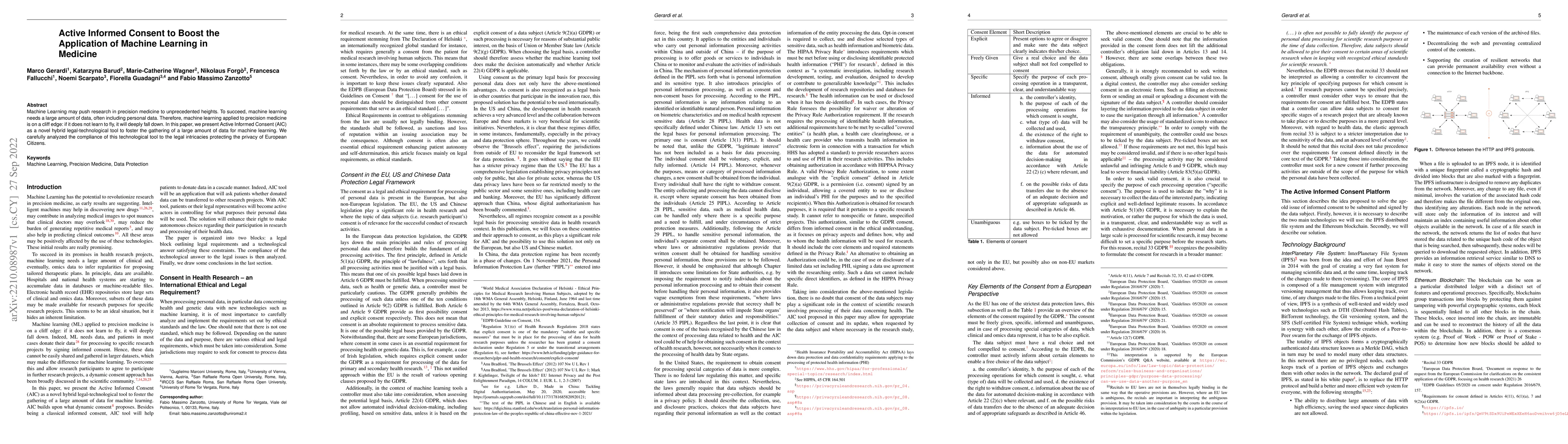 Thumbnail for Active Informed Consent to Boost the Application of Machine Learning in
  Medicine