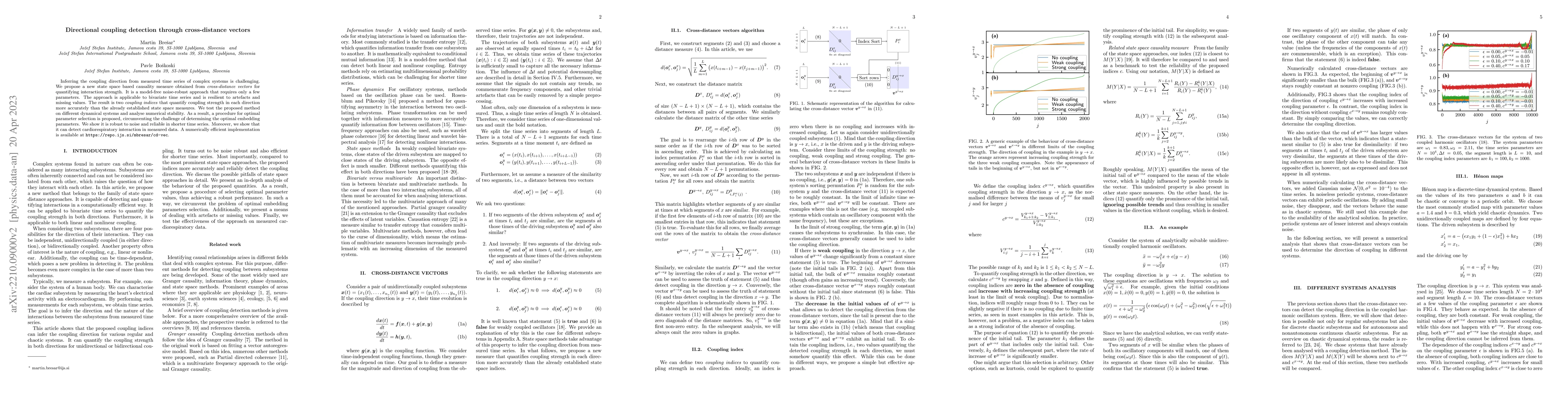 Thumbnail for Directional coupling detection through cross-distance vectors