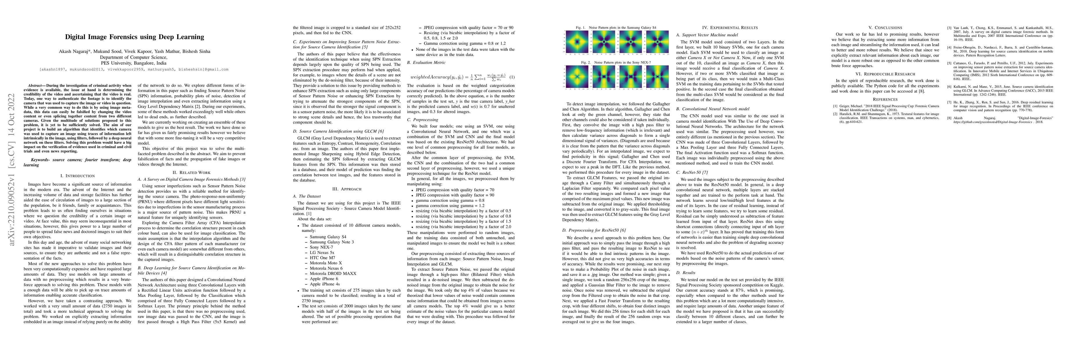 Thumbnail for Digital Image Forensics using Deep Learning