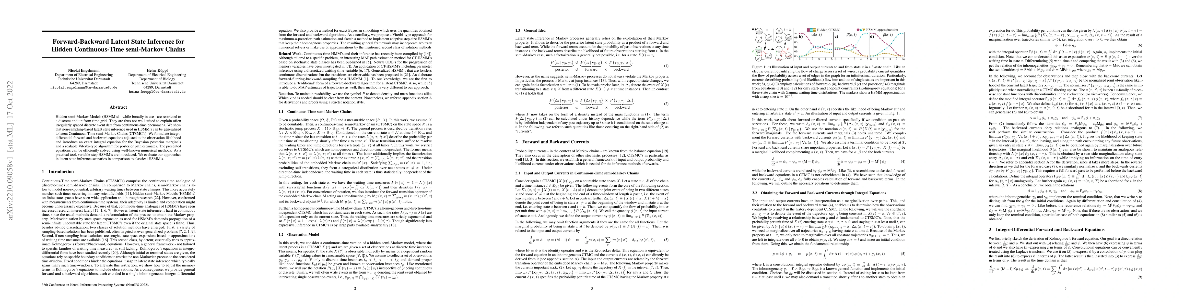 Thumbnail for Forward-Backward Latent State Inference for Hidden Continuous-Time
  semi-Markov Chains