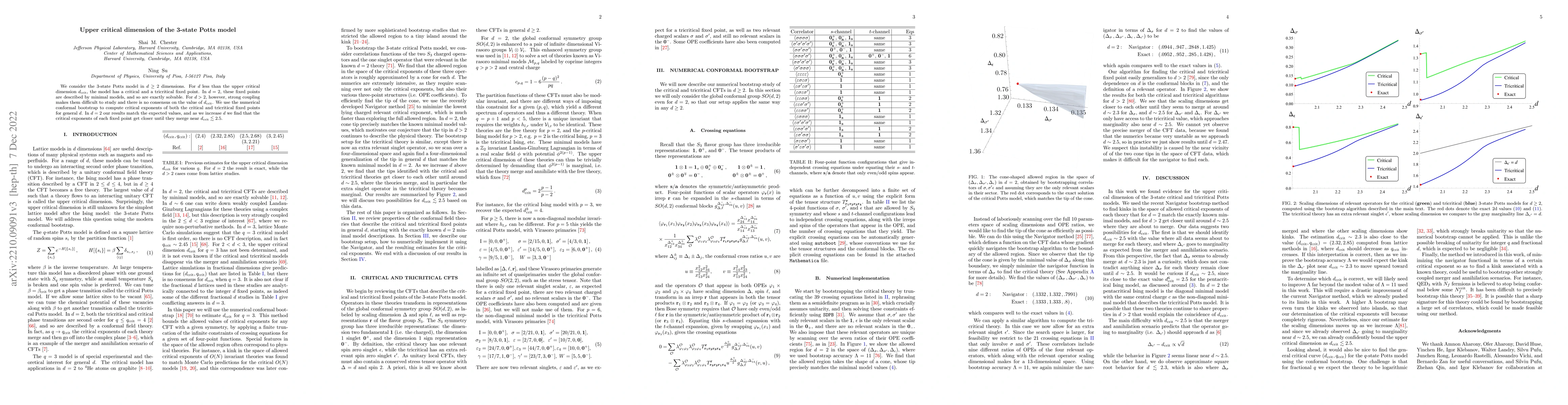 Thumbnail for Upper critical dimension of the 3-state Potts model