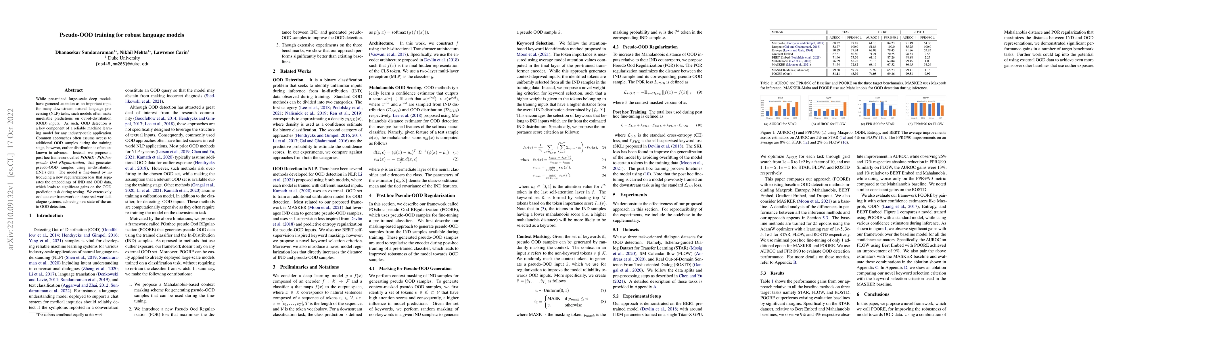 Thumbnail for Pseudo-OOD training for robust language models