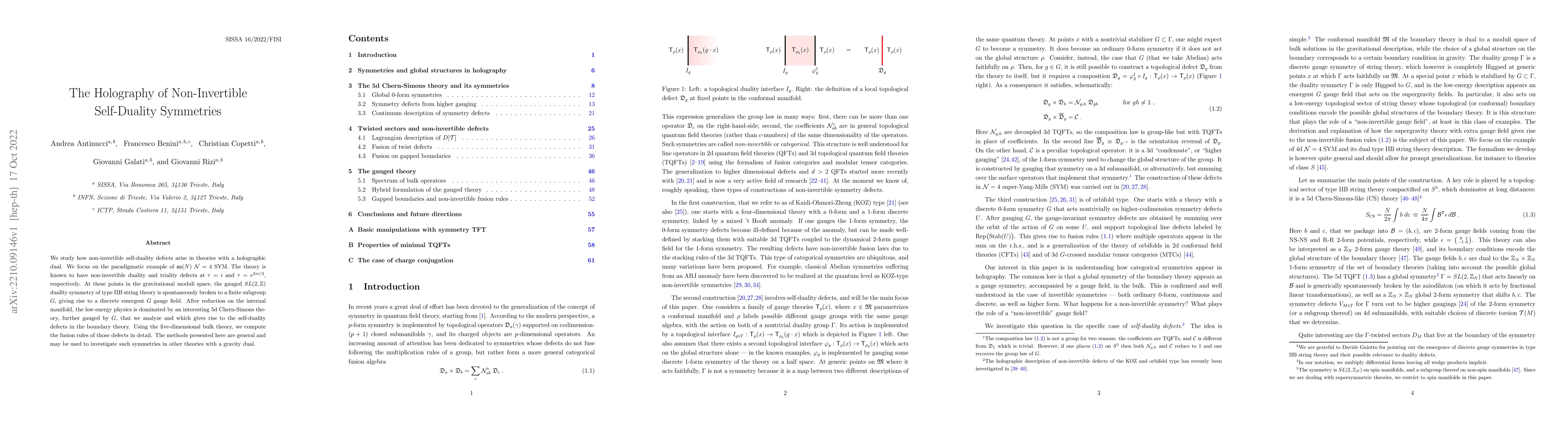 Thumbnail for The holography of non-invertible self-duality symmetries