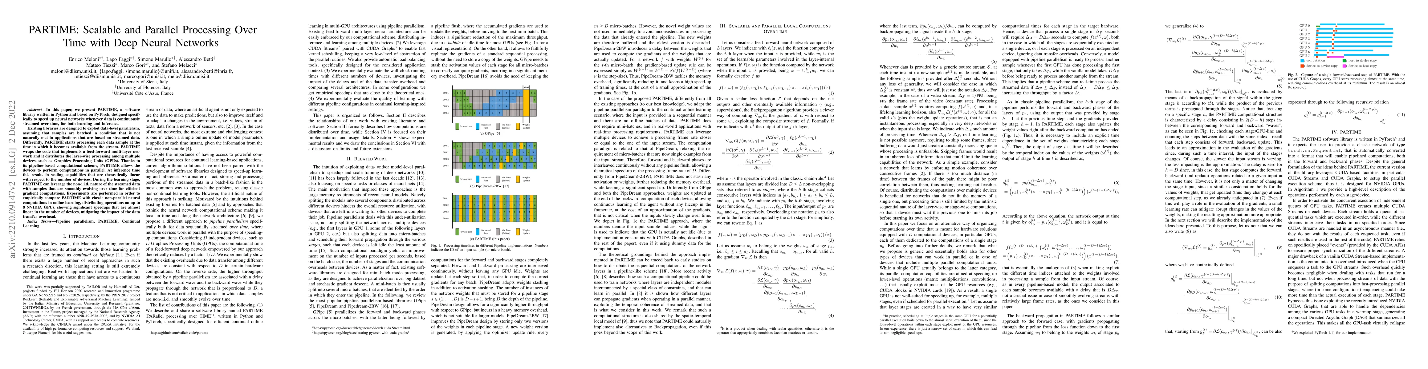 Thumbnail for PARTIME: Scalable and Parallel Processing Over Time with Deep Neural
  Networks