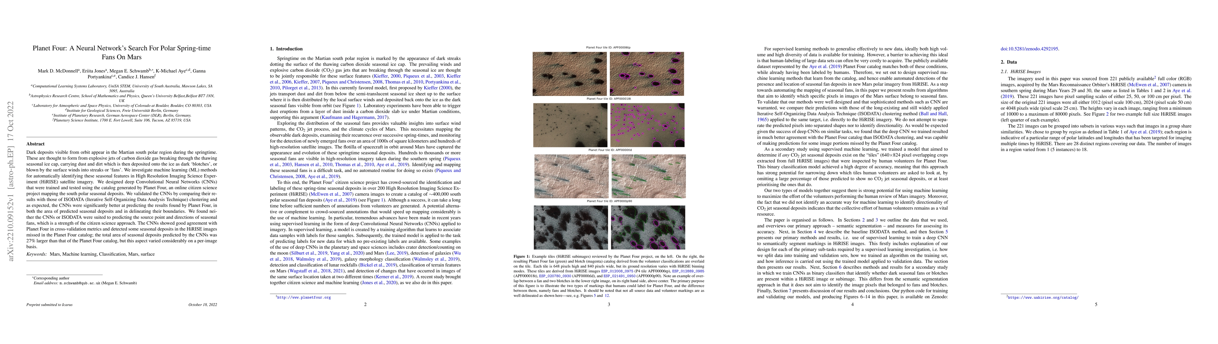 Thumbnail for Planet Four: A Neural Network's Search For Polar Spring-time Fans On
  Mars