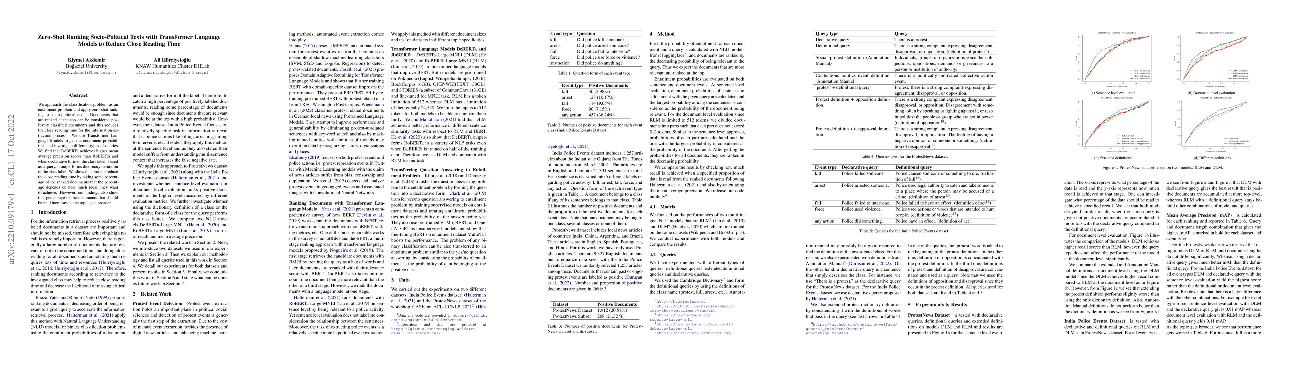 Thumbnail for Zero-Shot Ranking Socio-Political Texts with Transformer Language Models
  to Reduce Close Reading Time