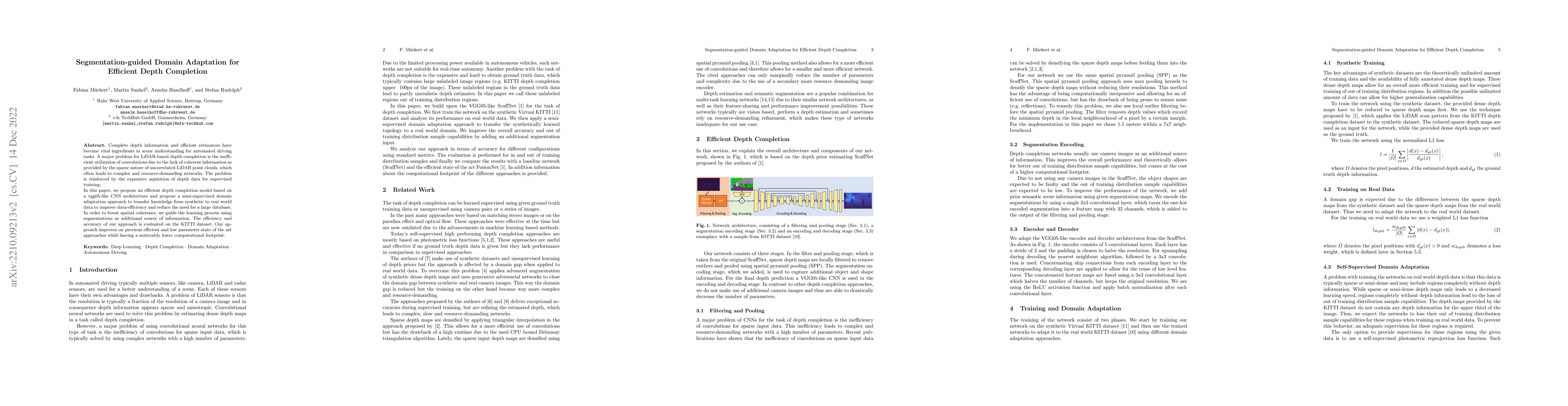 Thumbnail for Segmentation-guided Domain Adaptation for Efficient Depth Completion