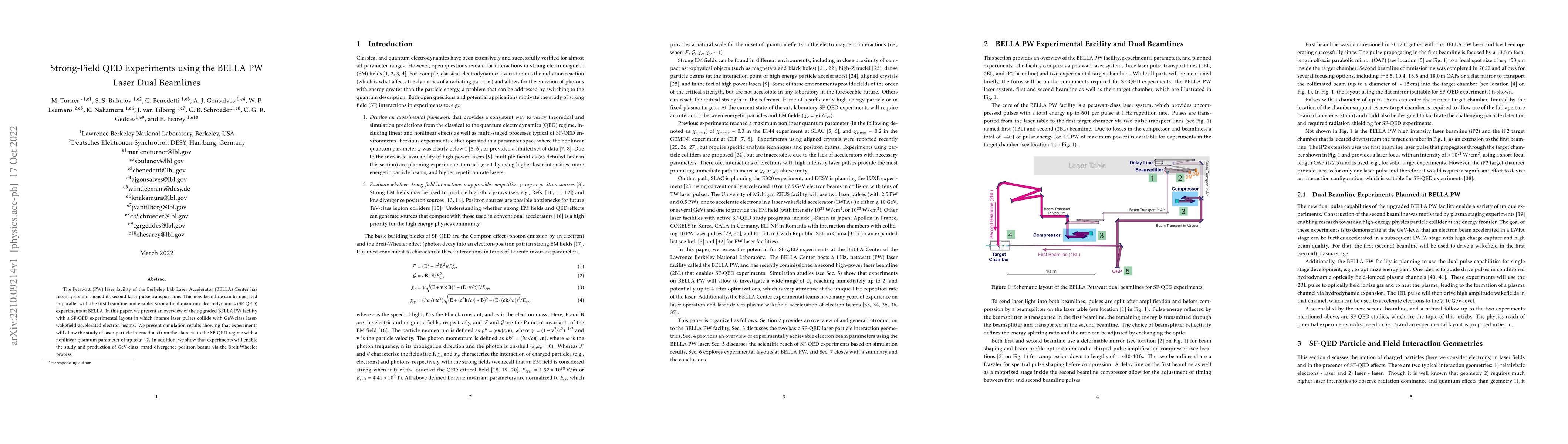 Thumbnail for Strong-Field QED Experiments using the BELLA PW Laser Dual Beamlines