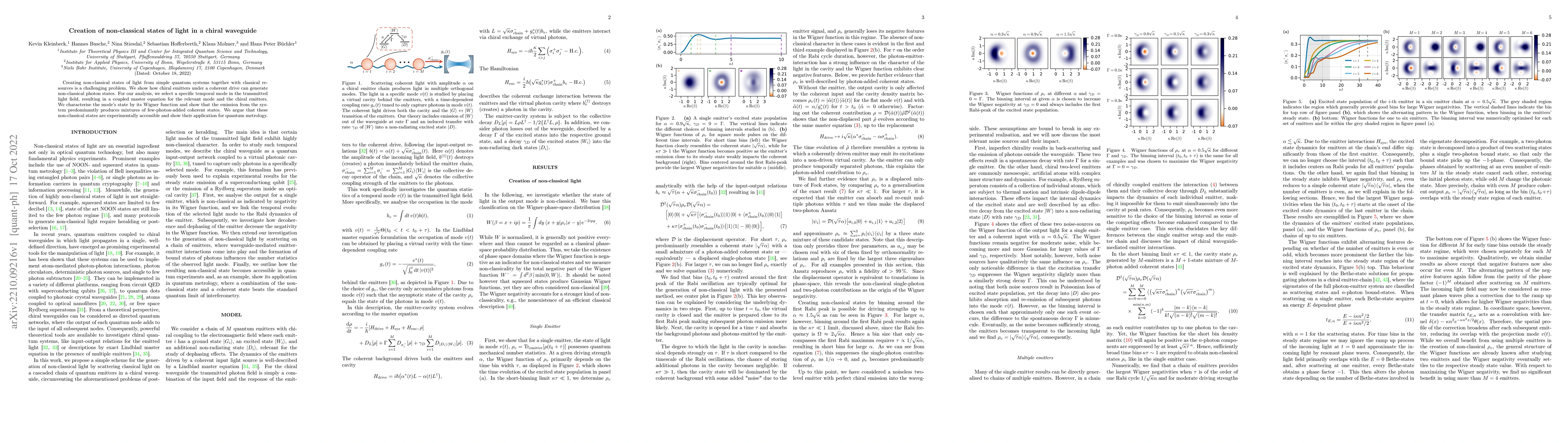 Thumbnail for Creation of non-classical states of light in a chiral waveguide