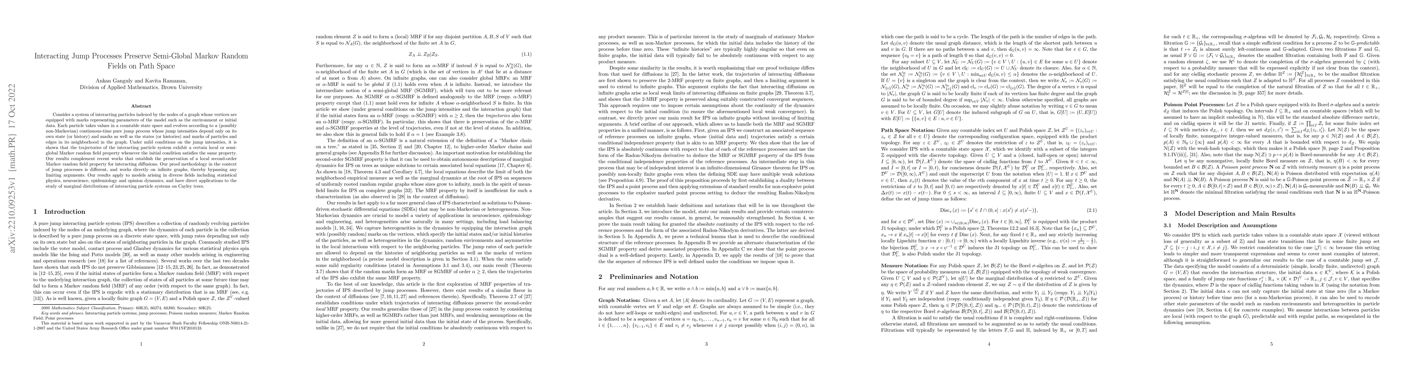 Thumbnail for Interacting Jump Processes Preserve Semi-Global Markov Random Fields on
  Path Space