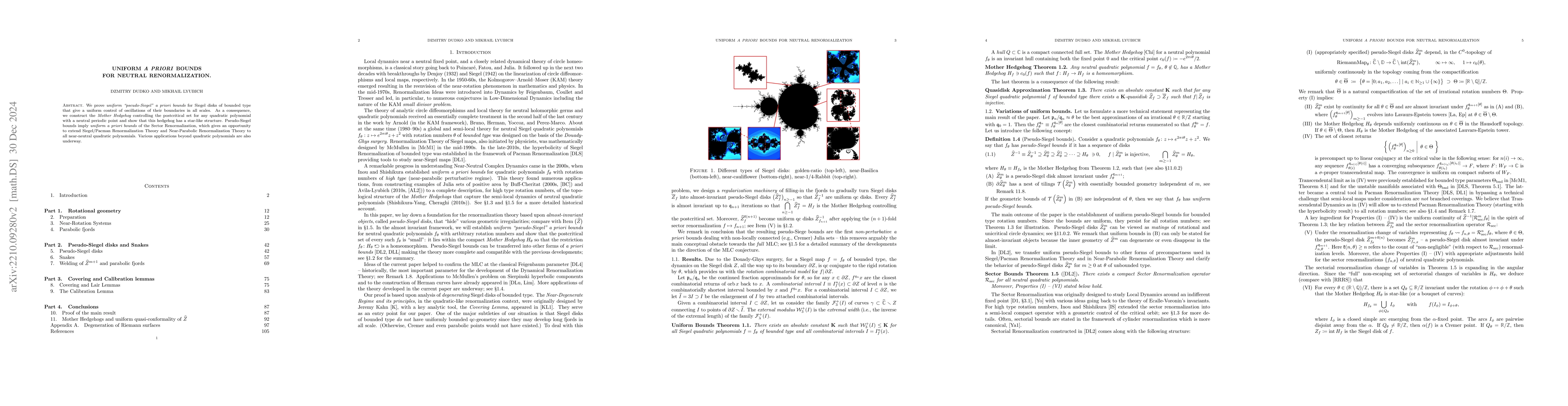 Thumbnail for Uniform a priori bounds for neutral renormalization