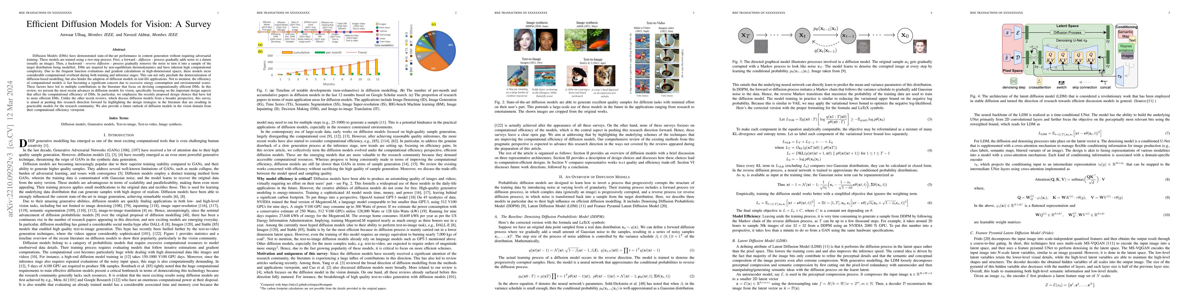 Thumbnail for Efficient Diffusion Models for Vision: A Survey