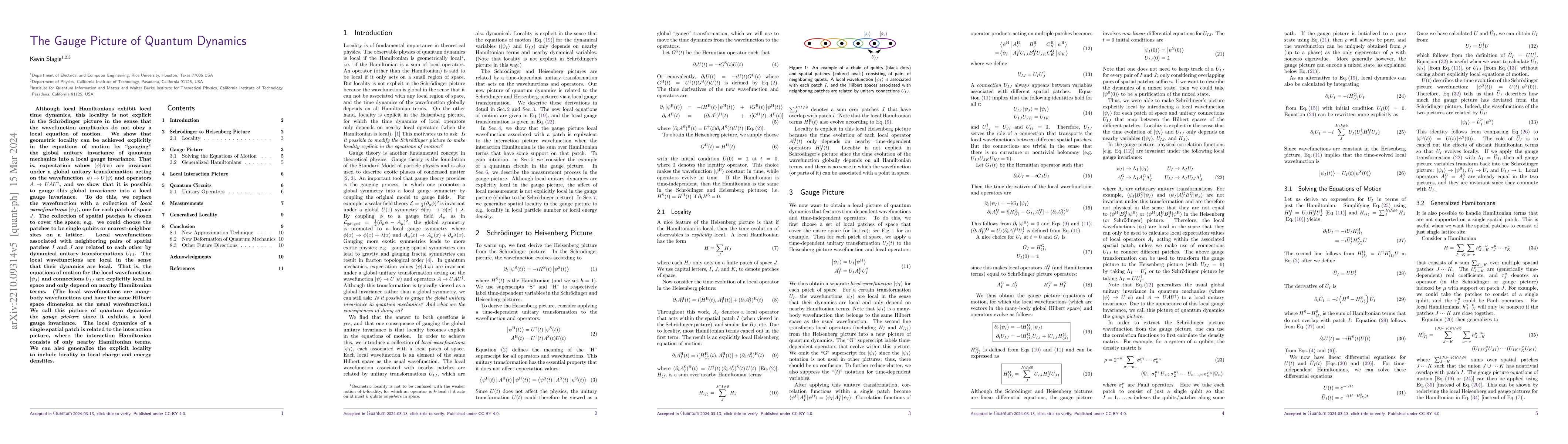 Thumbnail for The Gauge Picture of Quantum Dynamics