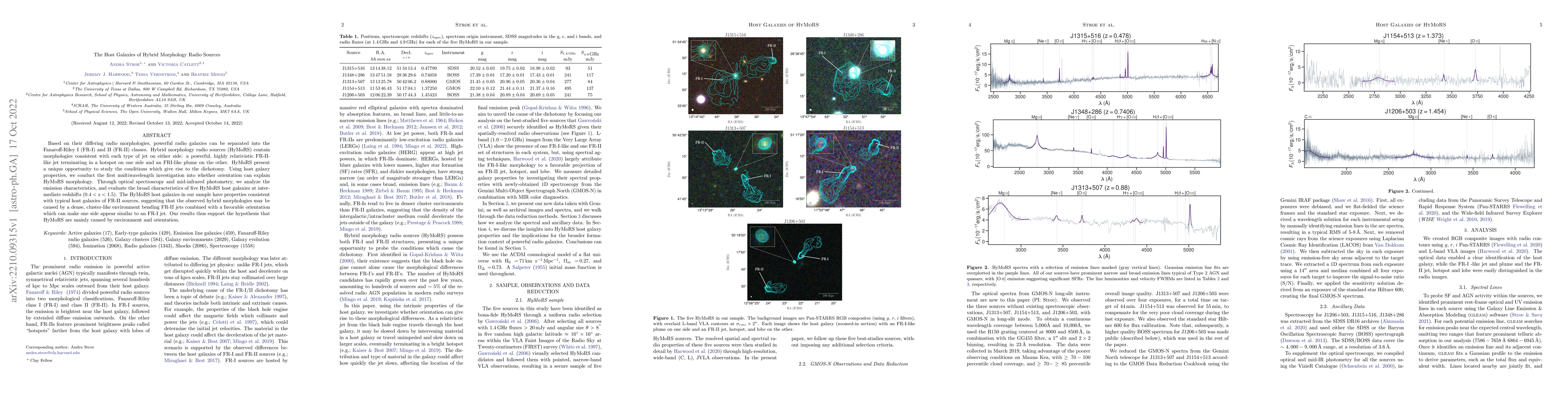 Thumbnail for The Host Galaxies of Hybrid Morphology Radio Sources