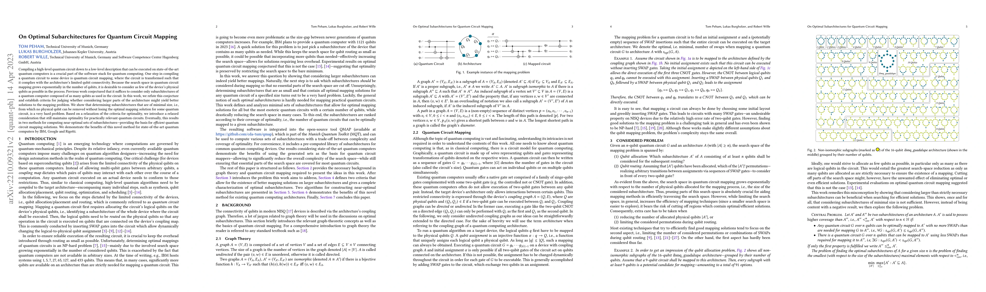 Thumbnail for On Optimal Subarchitectures for Quantum Circuit Mapping