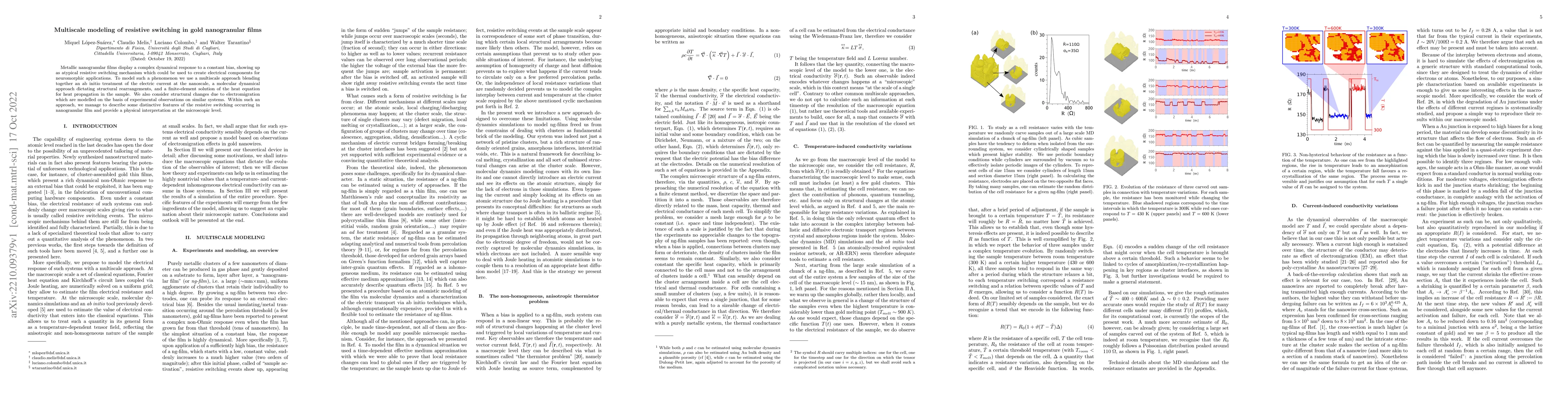 Thumbnail for Multiscale modeling of resistive switching in gold nanogranular films