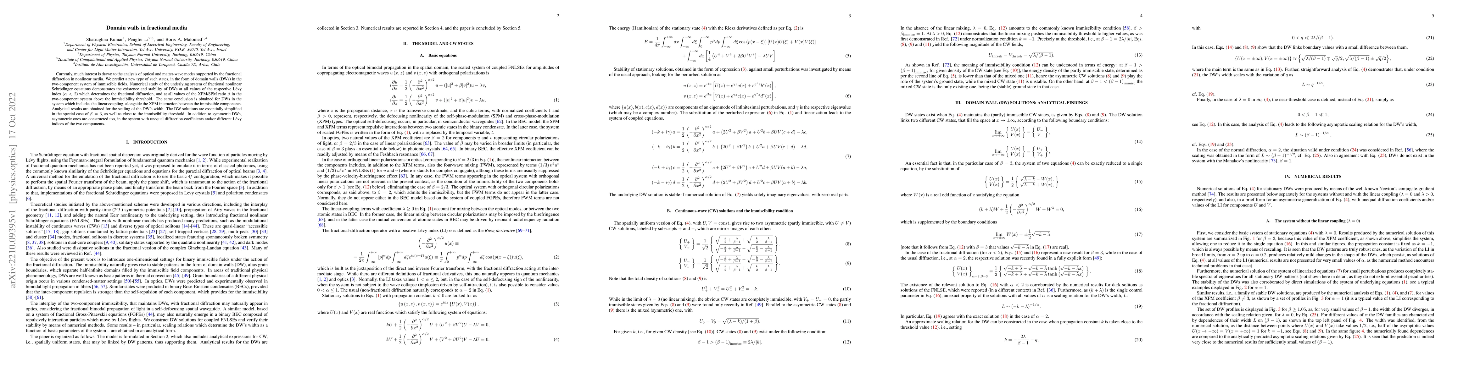 Thumbnail for Domain walls in fractional media