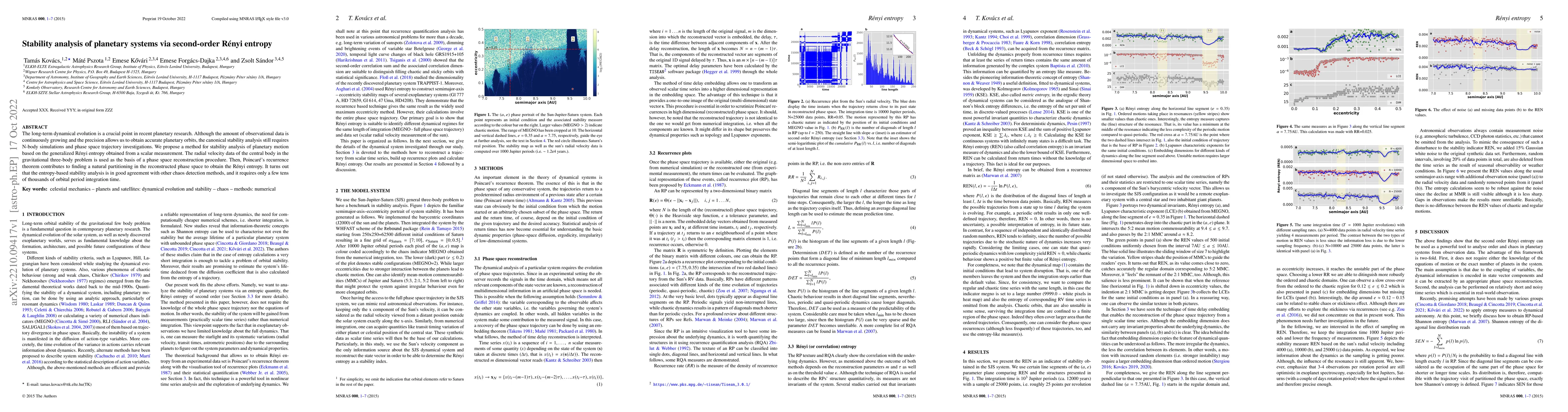 Thumbnail for Stability analysis of planetary systems via second-order R\'enyi entropy