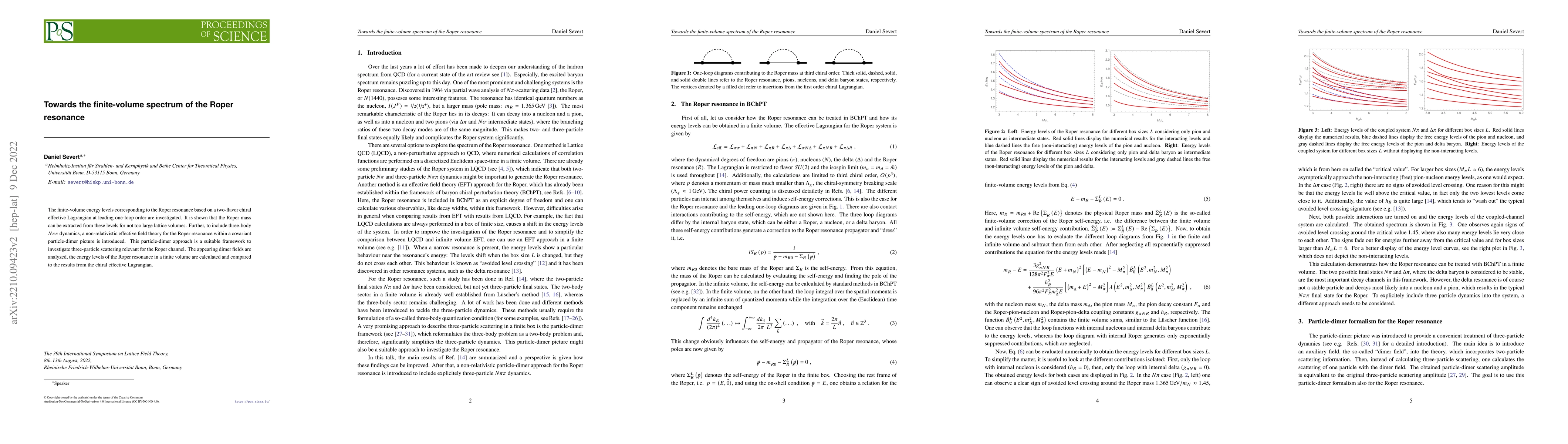 Thumbnail for Towards the finite-volume spectrum of the Roper resonance