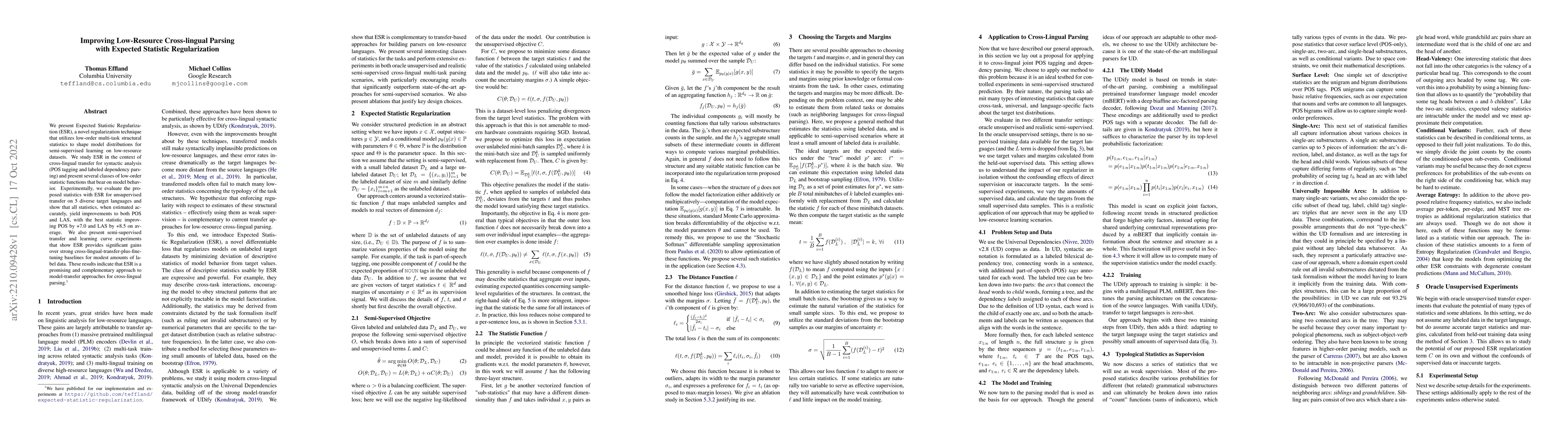 Thumbnail for Improving Low-Resource Cross-lingual Parsing with Expected Statistic
  Regularization