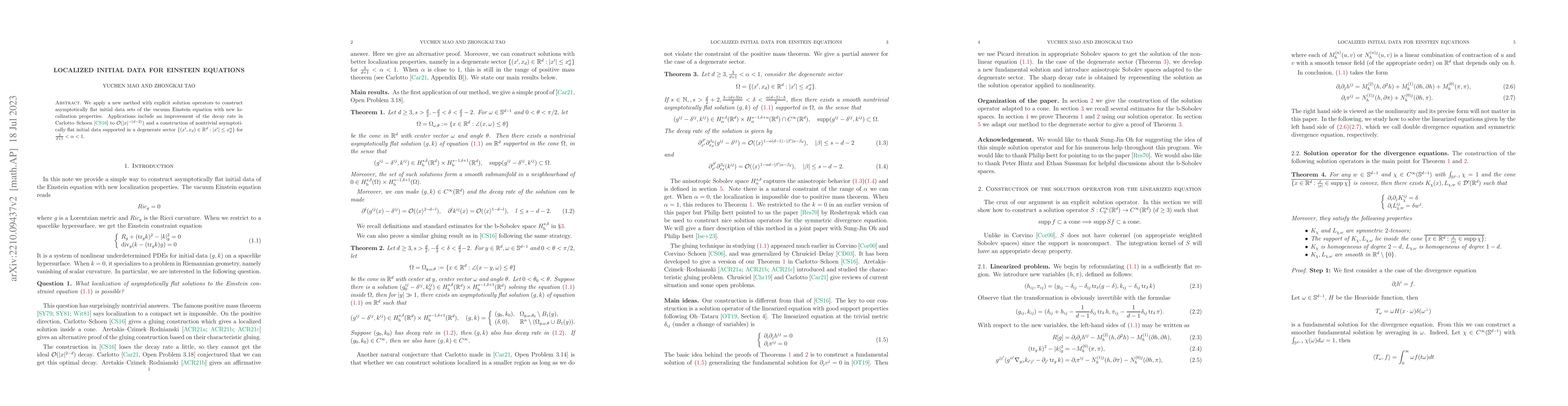 Thumbnail for Localized initial data for Einstein equations