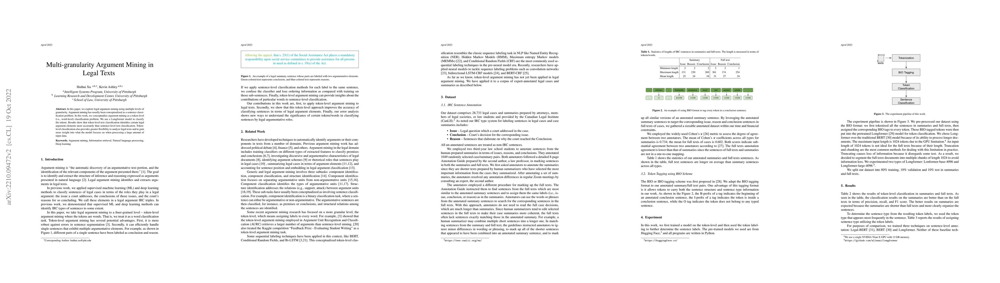 Thumbnail for Multi-granularity Argument Mining in Legal Texts