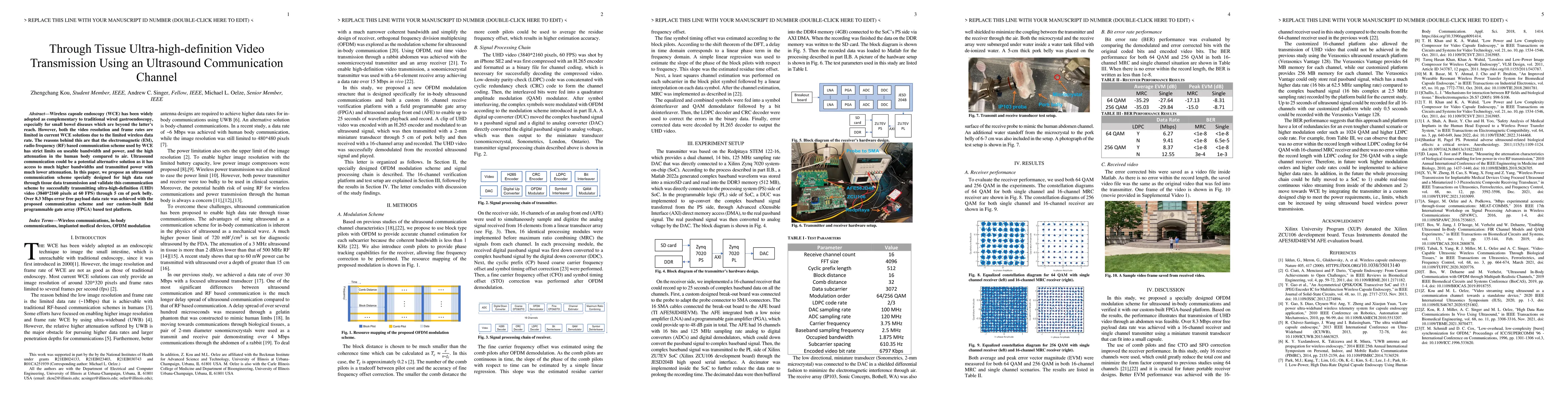 Thumbnail for Through Tissue Ultra-high-definition Video Transmission Using an
  Ultrasound Communication Channel