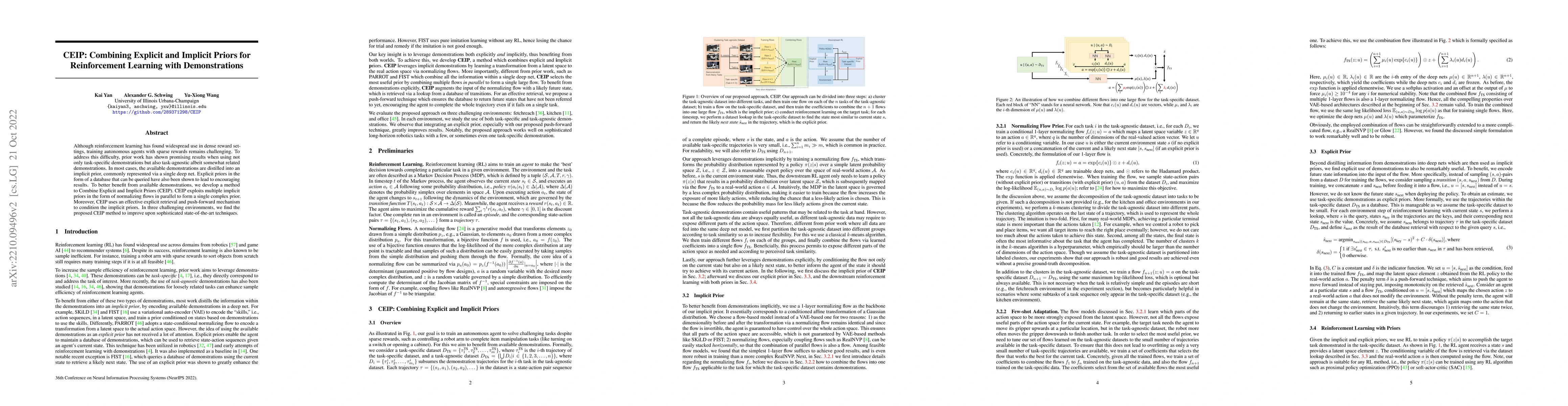 Thumbnail for CEIP: Combining Explicit and Implicit Priors for Reinforcement Learning
  with Demonstrations