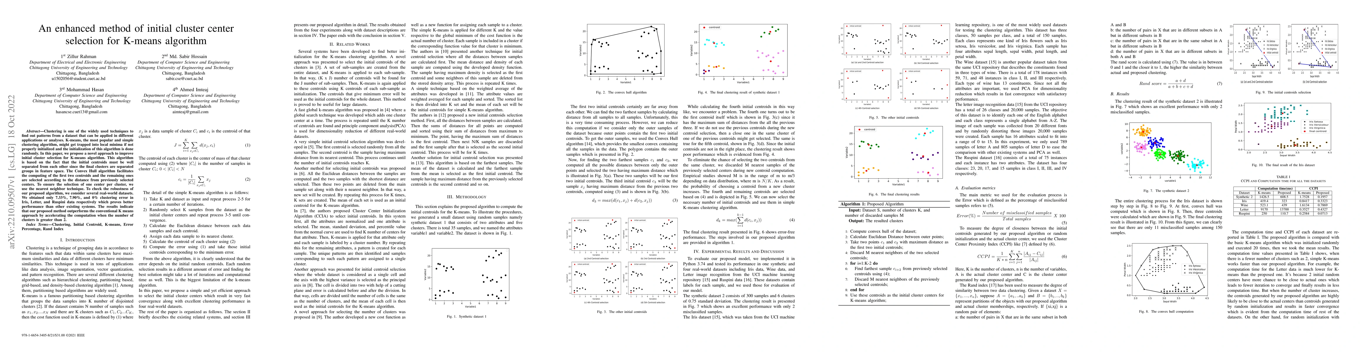 Thumbnail for An enhanced method of initial cluster center selection for K-means
  algorithm