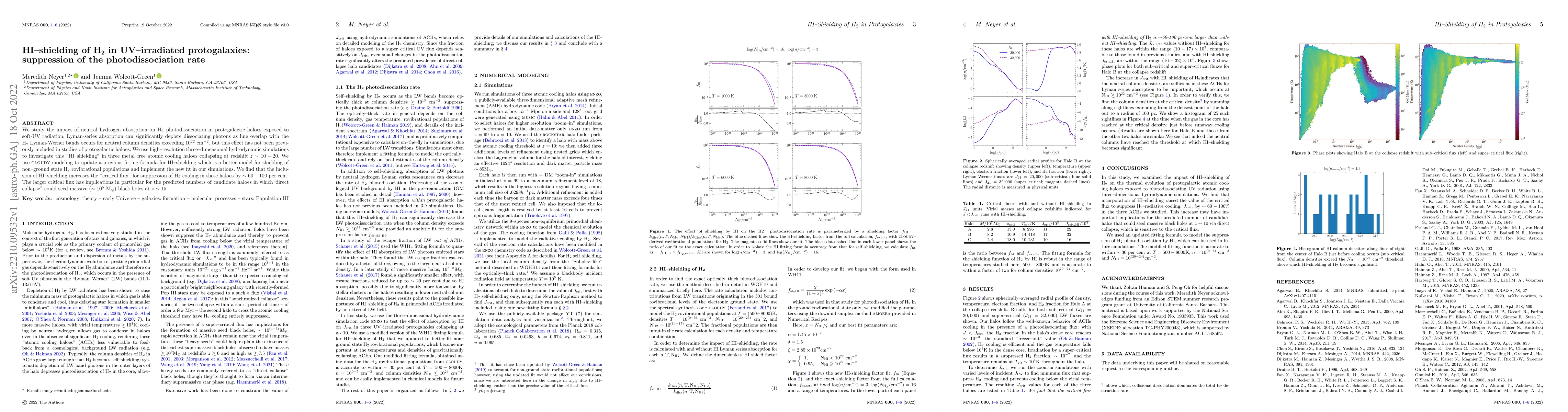 Thumbnail for HI-shielding of ${\rm H_2}$ in UV-irradiated protogalaxies: suppression
  of the photodissociation rate