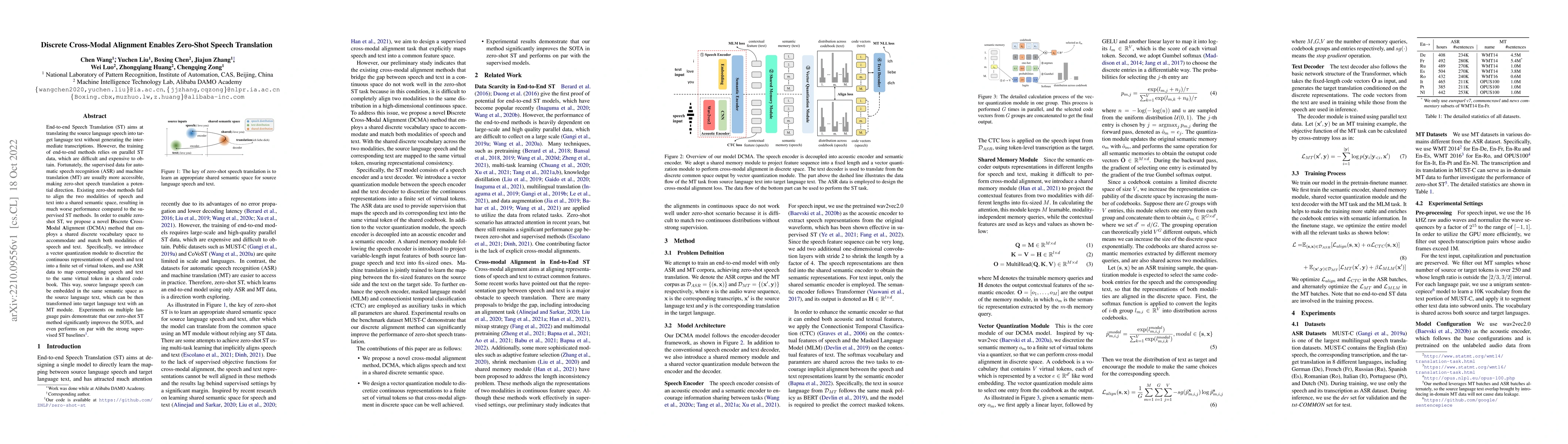 Thumbnail for Discrete Cross-Modal Alignment Enables Zero-Shot Speech Translation
