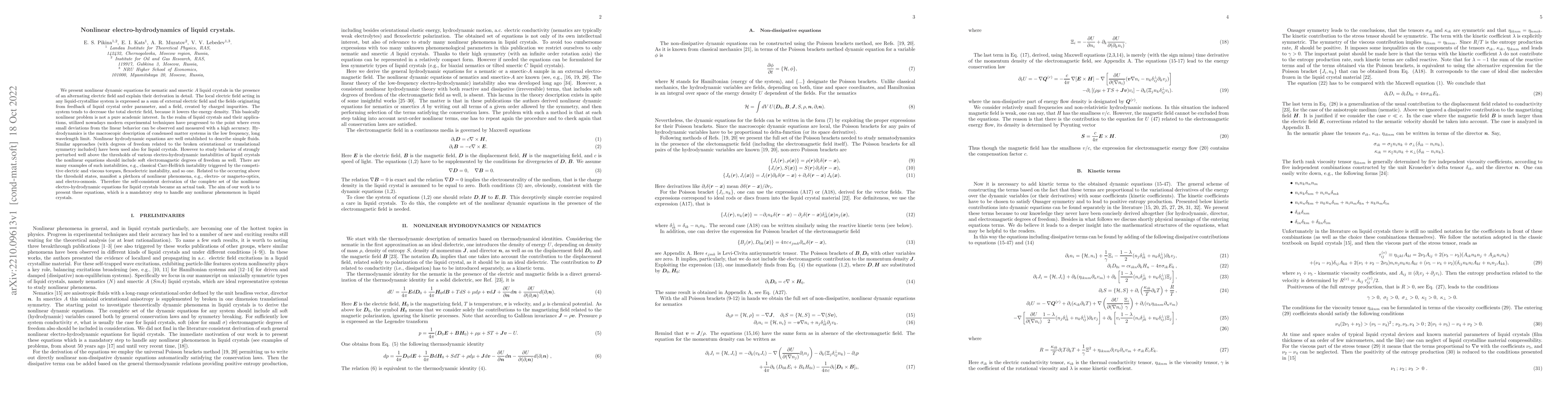 Thumbnail for Nonlinear electro-hydrodynamics of liquid crystals