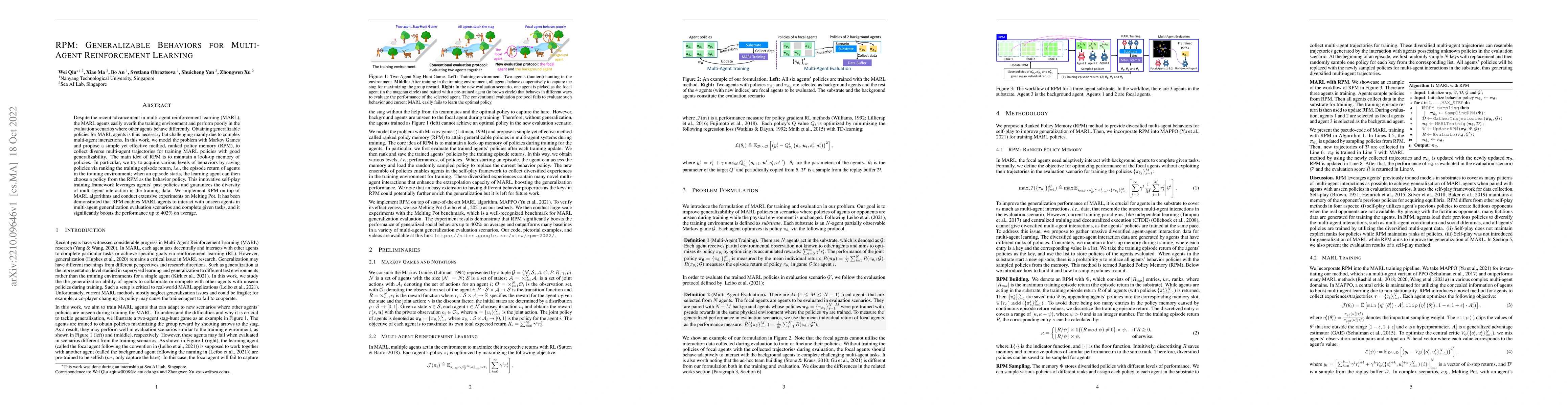 Thumbnail for RPM: Generalizable Behaviors for Multi-Agent Reinforcement Learning