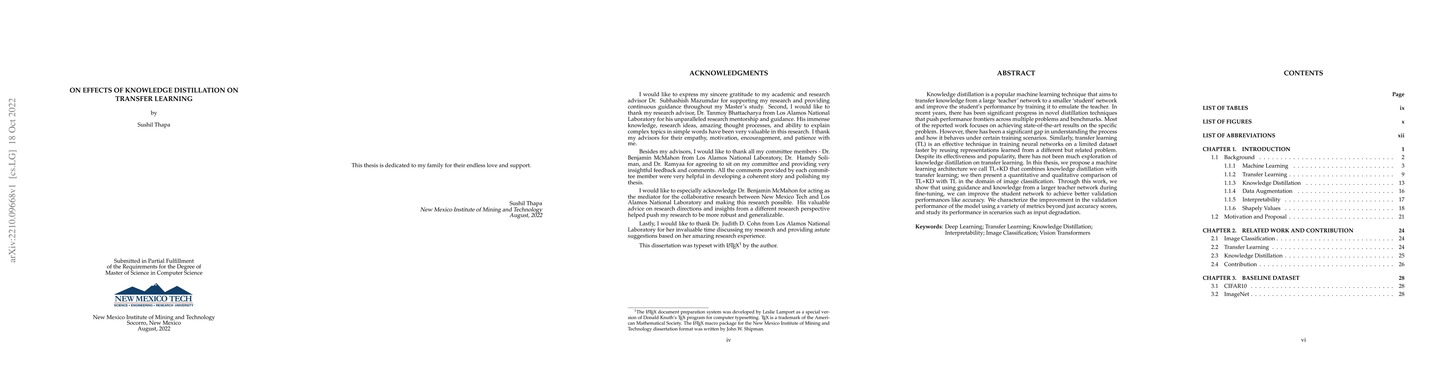 Thumbnail for On effects of Knowledge Distillation on Transfer Learning