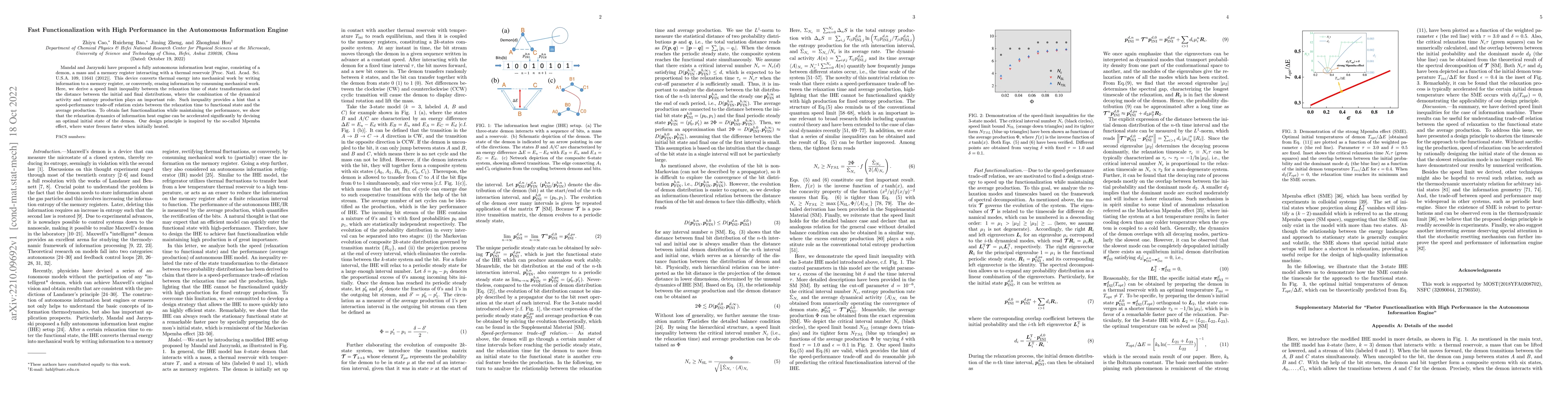 Thumbnail for Fast Functionalization with High Performance in the Autonomous
  Information Engine