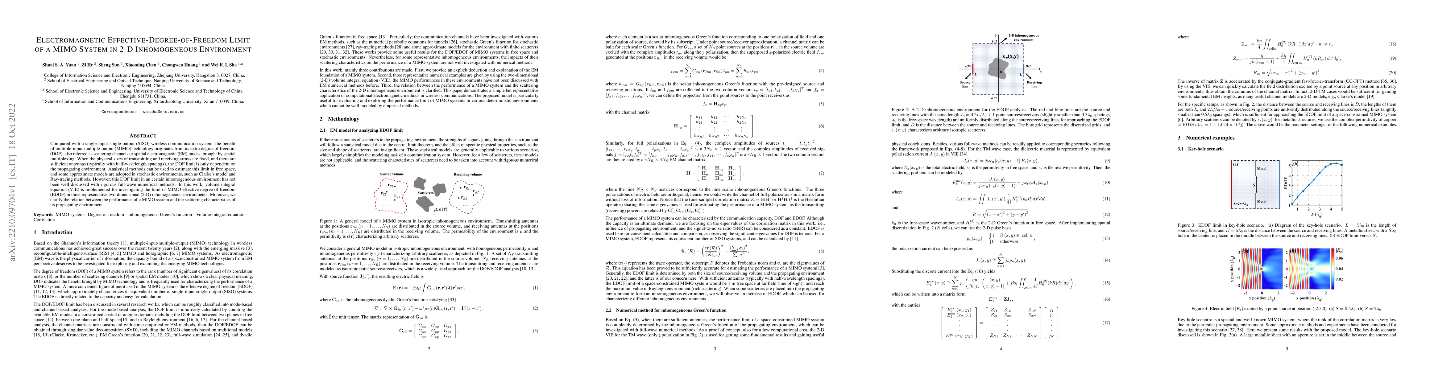 Thumbnail for Electromagnetic Effective-Degree-of-Freedom Limit of a MIMO System in
  2-D Inhomogeneous Environment