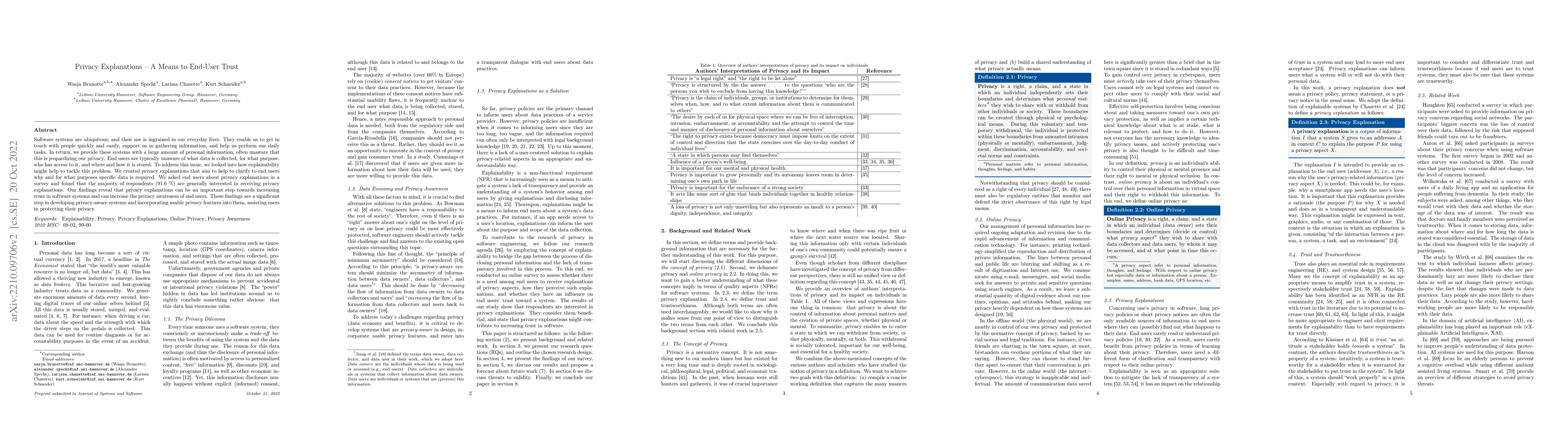 Thumbnail for Privacy Explanations - A Means to End-User Trust