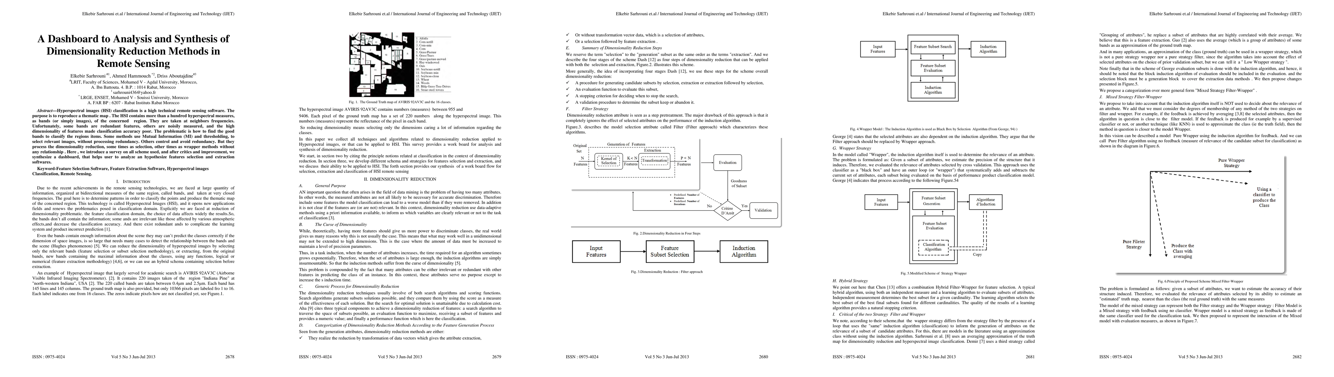 Thumbnail for A Dashboard to Analysis and Synthesis of Dimensionality Reduction
  Methods in Remote Sensing