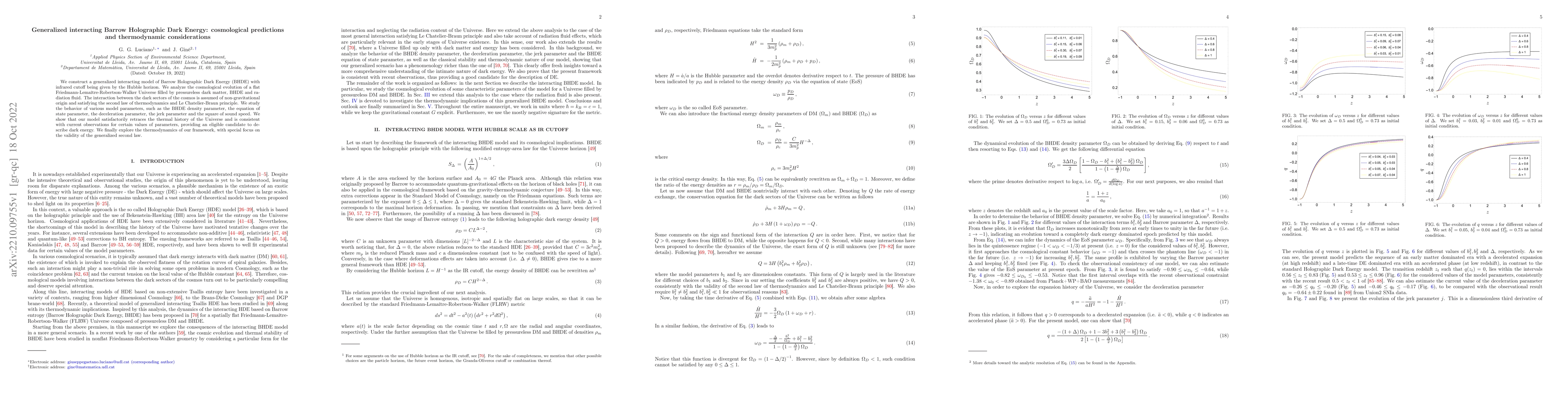 Thumbnail for Generalized interacting Barrow Holographic Dark Energy: cosmological
  predictions and thermodynamic considerations
