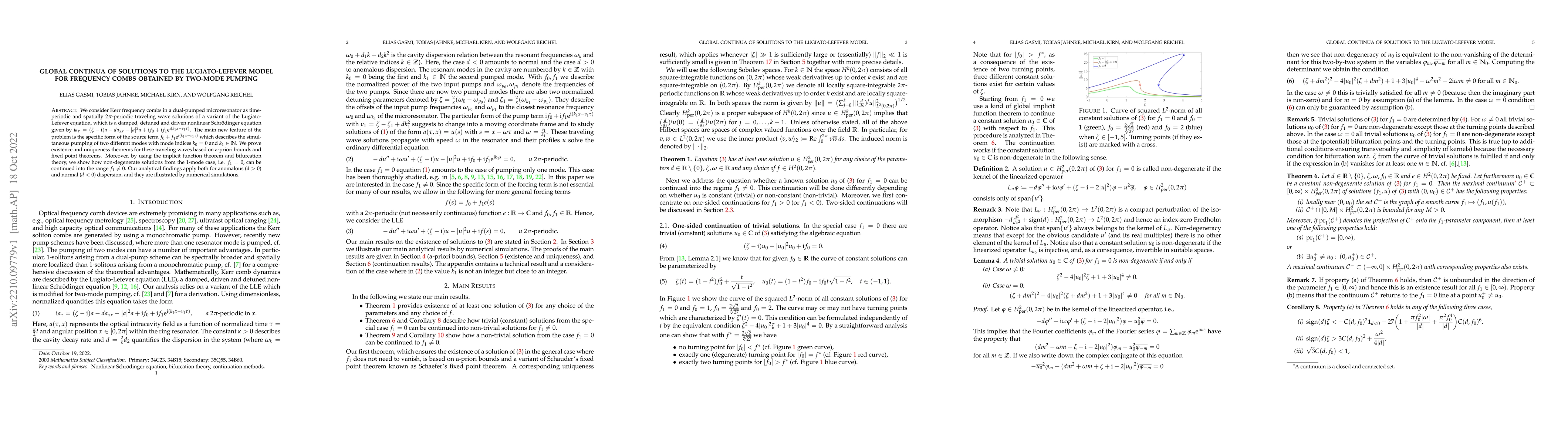 Thumbnail for Global continua of solutions to the Lugiato-Lefever model for frequency
  combs obtained by two-mode pumping