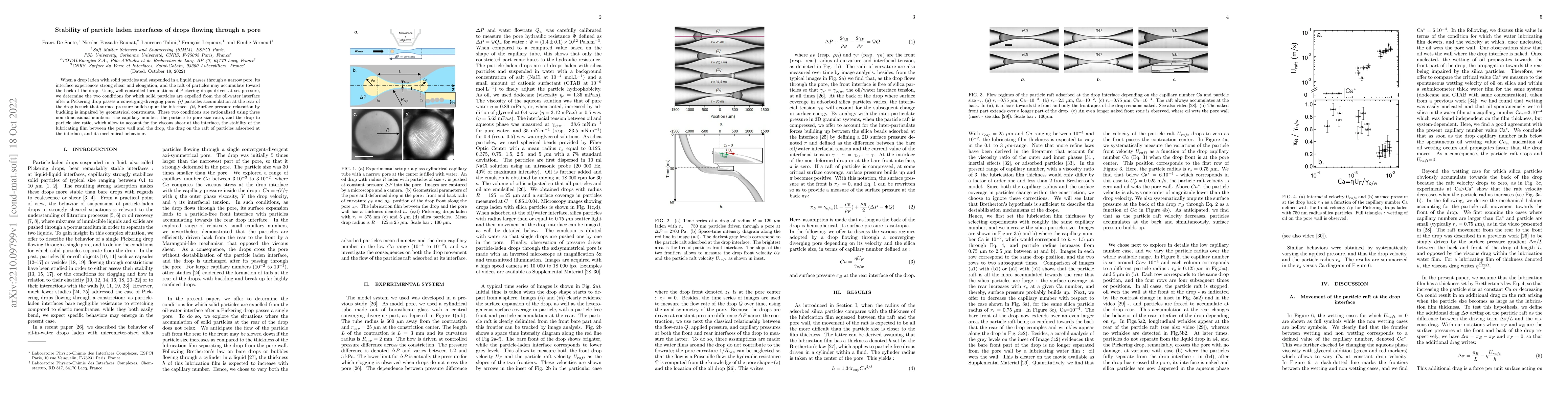 Thumbnail for Stability of particle laden interfaces of drops flowing through a pore