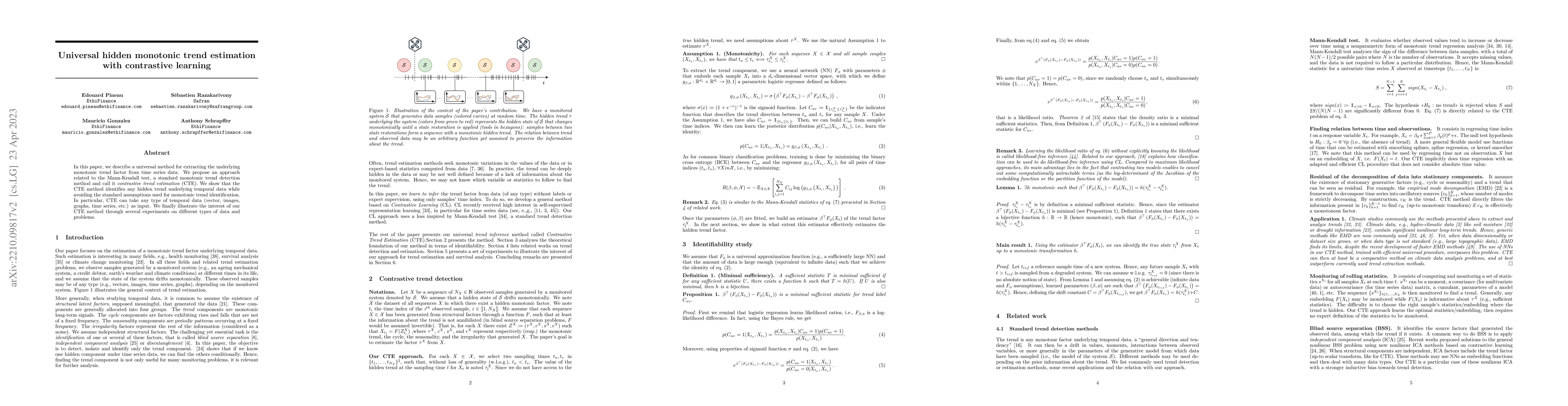 Thumbnail for Universal hidden monotonic trend estimation with contrastive learning