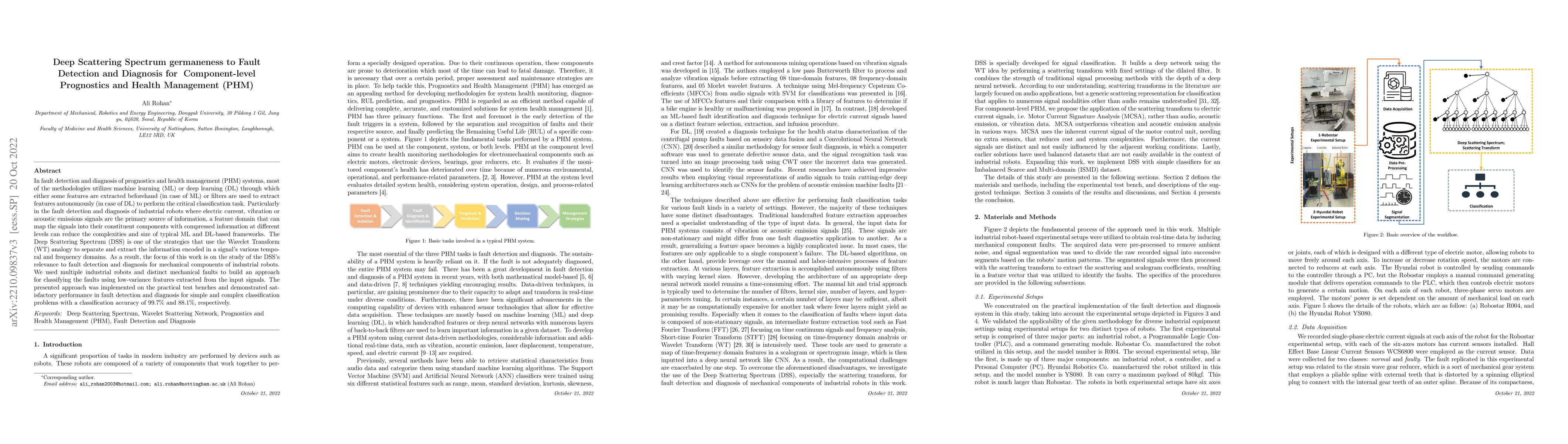 Thumbnail for Deep Scattering Spectrum germaneness to Fault Detection and Diagnosis
  for Component-level Prognostics and Health Management (PHM)