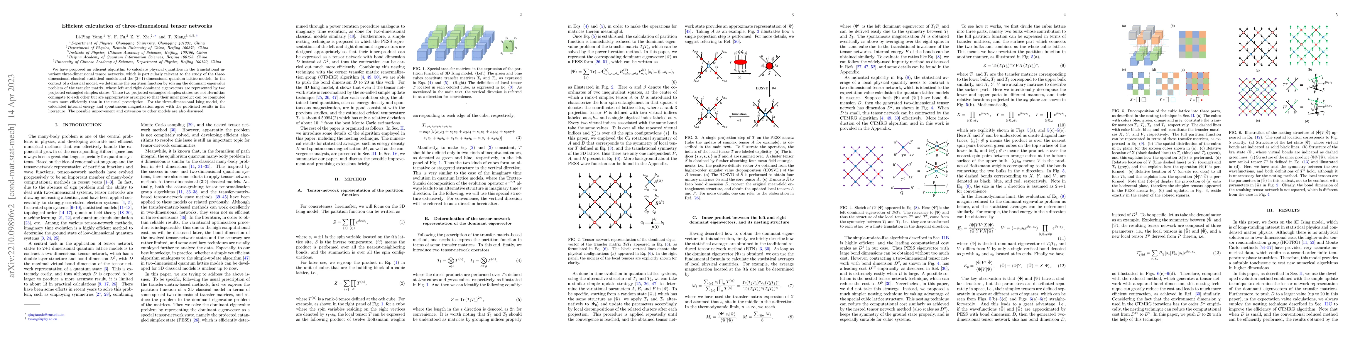 Thumbnail for Efficient calculation of three-dimensional tensor networks